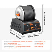 Rock Tumbler Machine 4 lbs Rock Polishing Kit 9 Speed 9-Day Timer Steel V952-YSDMJHSSDKDZQ5BWRV3