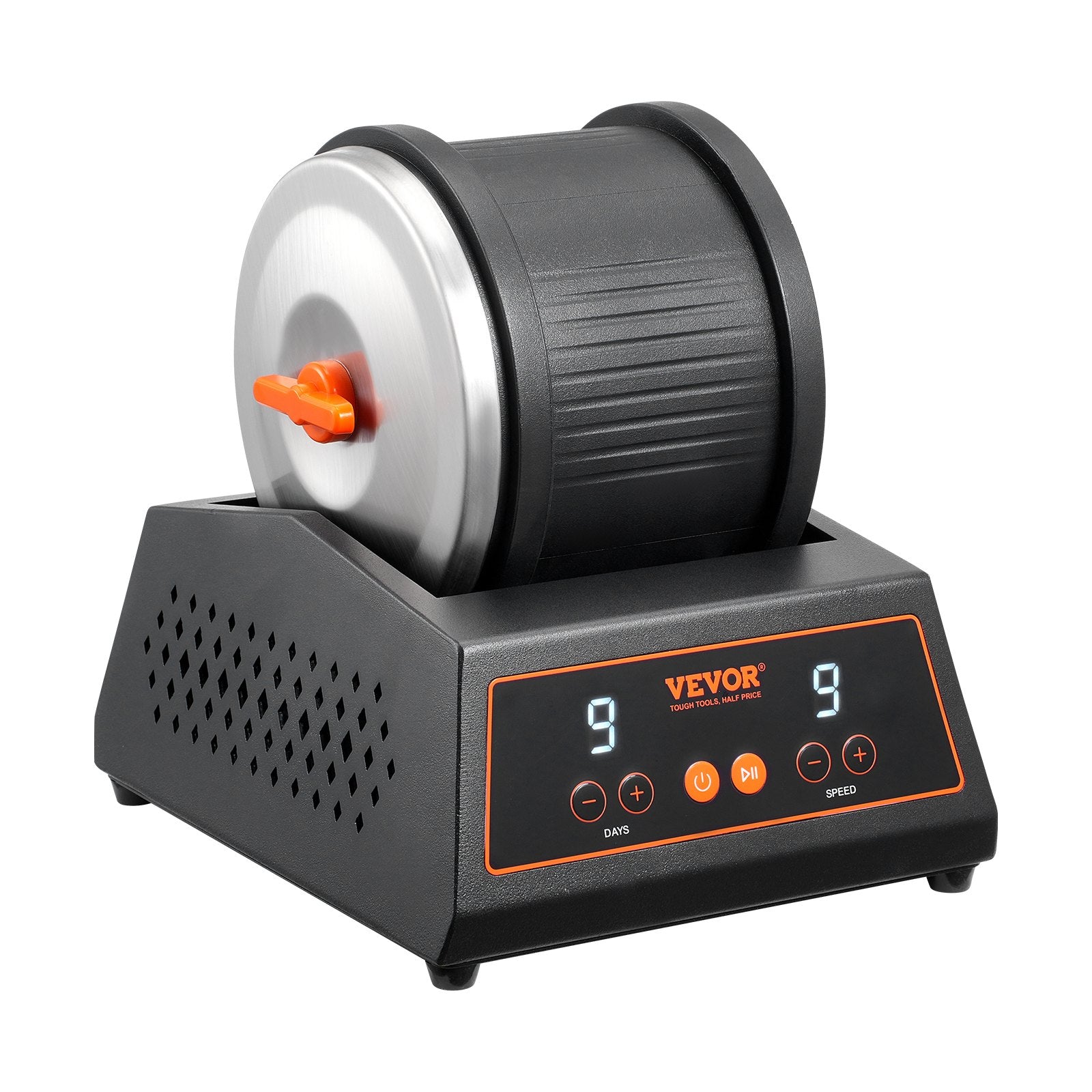 Rock Tumbler Machine 4 lbs Rock Polishing Kit 9 Speed 9-Day Timer Steel V952-YSDMJHSSDKDZQ5BWRV3