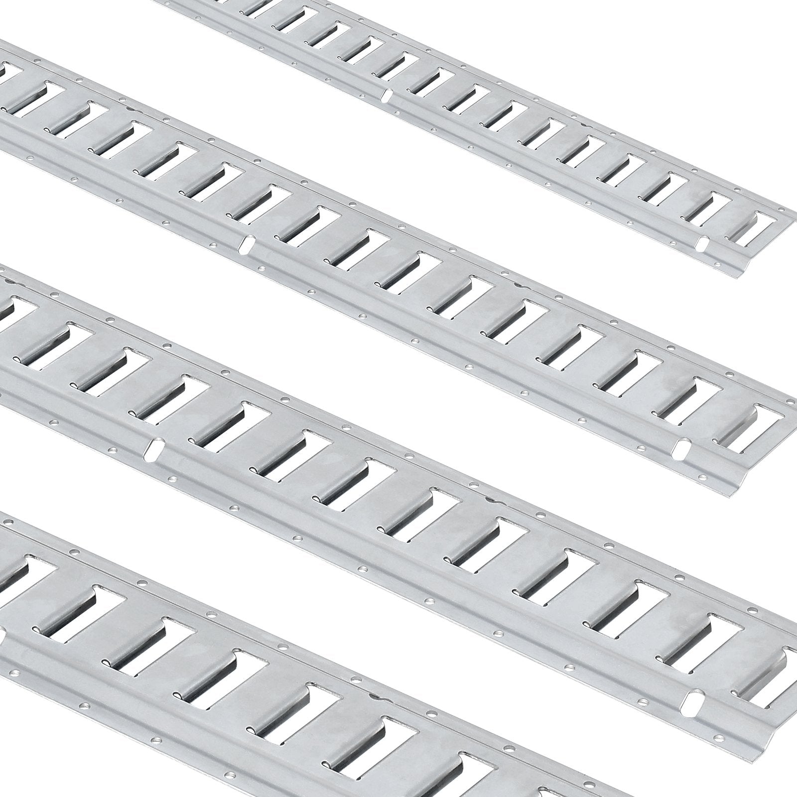 E Track Tie-Down Rail Kit, 24PCS 1524 mm E-Tracks Set Includes 8 Steel Rails & 8 O-Rings & 8 Tie-Offs with V952-YSDXE5FT32PCSRMMSV0