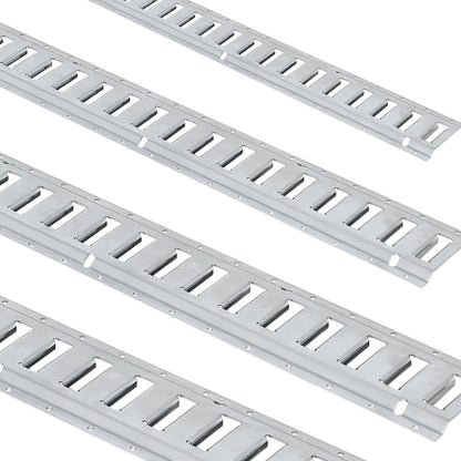 E Track Tie-Down Rail Kit, 24PCS 1524 mm E-Tracks Set Includes 8 Steel Rails & 8 O-Rings & 8 Tie-Offs with V952-YSDXE5FT32PCSRMMSV0