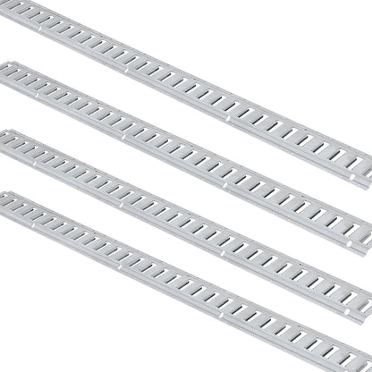 E Track Tie-Down Rail Kit, 24PCS 1524 mm E-Tracks Set Includes 8 Steel Rails & 8 O-Rings & 8 Tie-Offs with V952-YSDXE5FT32PCSRMMSV0