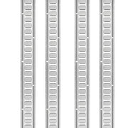 E Track Tie-Down Rail Kit, 24PCS 1524 mm E-Tracks Set Includes 8 Steel Rails & 8 O-Rings & 8 Tie-Offs with V952-YSDXE5FT32PCSRMMSV0