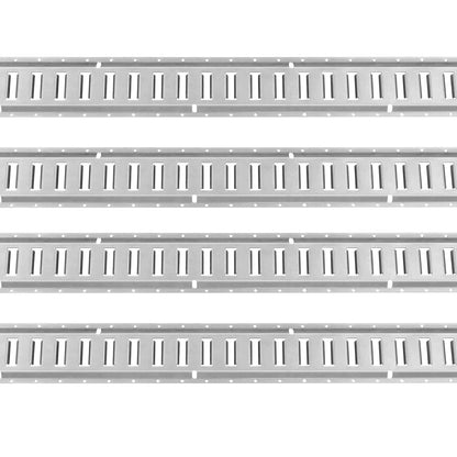 E Track Tie-Down Rail Kit, 24PCS 1524 mm E-Tracks Set Includes 8 Steel Rails & 8 O-Rings & 8 Tie-Offs with V952-YSDXE5FT32PCSRMMSV0