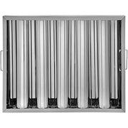 Pack of 6 Hood Filters 19.5W x 15.5H Inch, 430 Stainless Steel 5 Grooves Commercial Hood Filters, Range Hood V952-YSFLQ6PCS5C20X16YV0