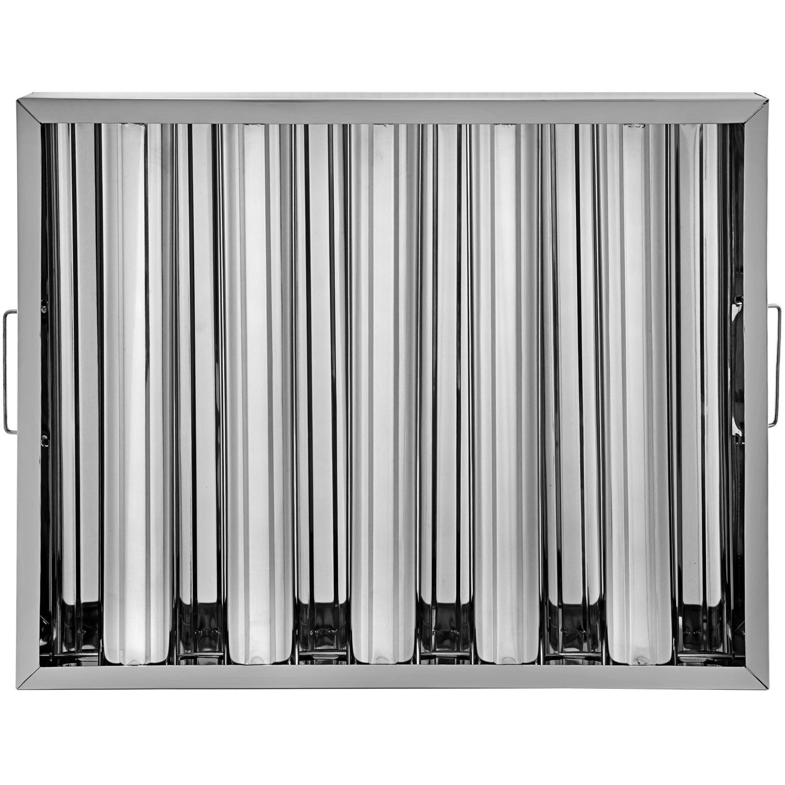 Pack of 6 Hood Filters 19.5W x 15.5H Inch, 430 Stainless Steel 5 Grooves Commercial Hood Filters, Range Hood V952-YSFLQ6PCS5C20X16YV0