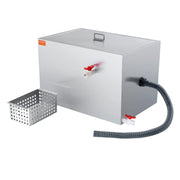 Commercial Grease Trap, 40 LBS Grease Interceptor, Side Inlet Interceptor, Under Sink Stainless Steel Grease V952-YSFLQCRKYSBX1GX1DV0