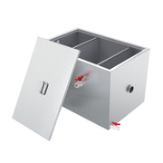 Commercial Grease Trap, 40 LBS Grease Interceptor, Side Inlet Interceptor, Under Sink Stainless Steel Grease V952-YSFLQCRKYSBX1GX1DV0