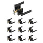 Privacy Door Handle, 10 Pack Matte Black Door Lever, Left or Right Handing Reversible Lever with Keyless V952-YSMJSBSFX10J873ECV0