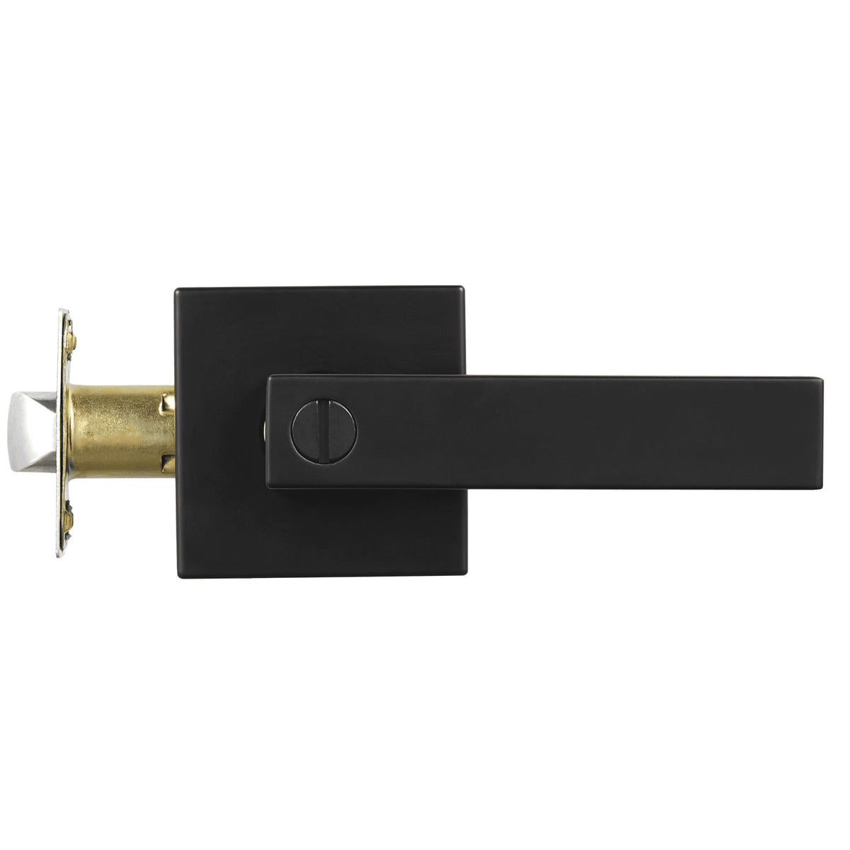 Privacy Door Handle, 10 Pack Matte Black Door Lever, Left or Right Handing Reversible Lever with Keyless V952-YSMJSBSFX10J873ECV0