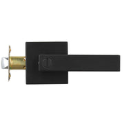 Privacy Door Handle, 1 Pack Matte Black Door Lever, Left or Right Handing Reversible Lever with Keyless Lock, V952-YSMJSBSFX1J0BRWN9V0