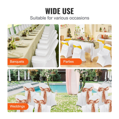 Stretch Spandex Folding Chair Covers, Universal Fitted Chair Cover, Removable Washable Protective Slipcovers, V952-YTBS50PCSDKQQ89VLV0