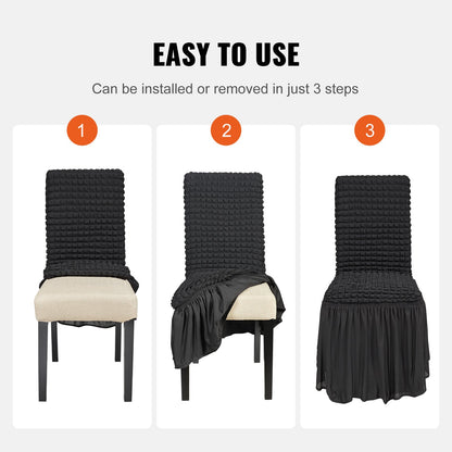 Stretch Spandex Folding Chair Covers, Universal Fitted Chair Cover with Skirt, Removable Washable Protective V952-YTHS4PCSZKHBW3O75V0