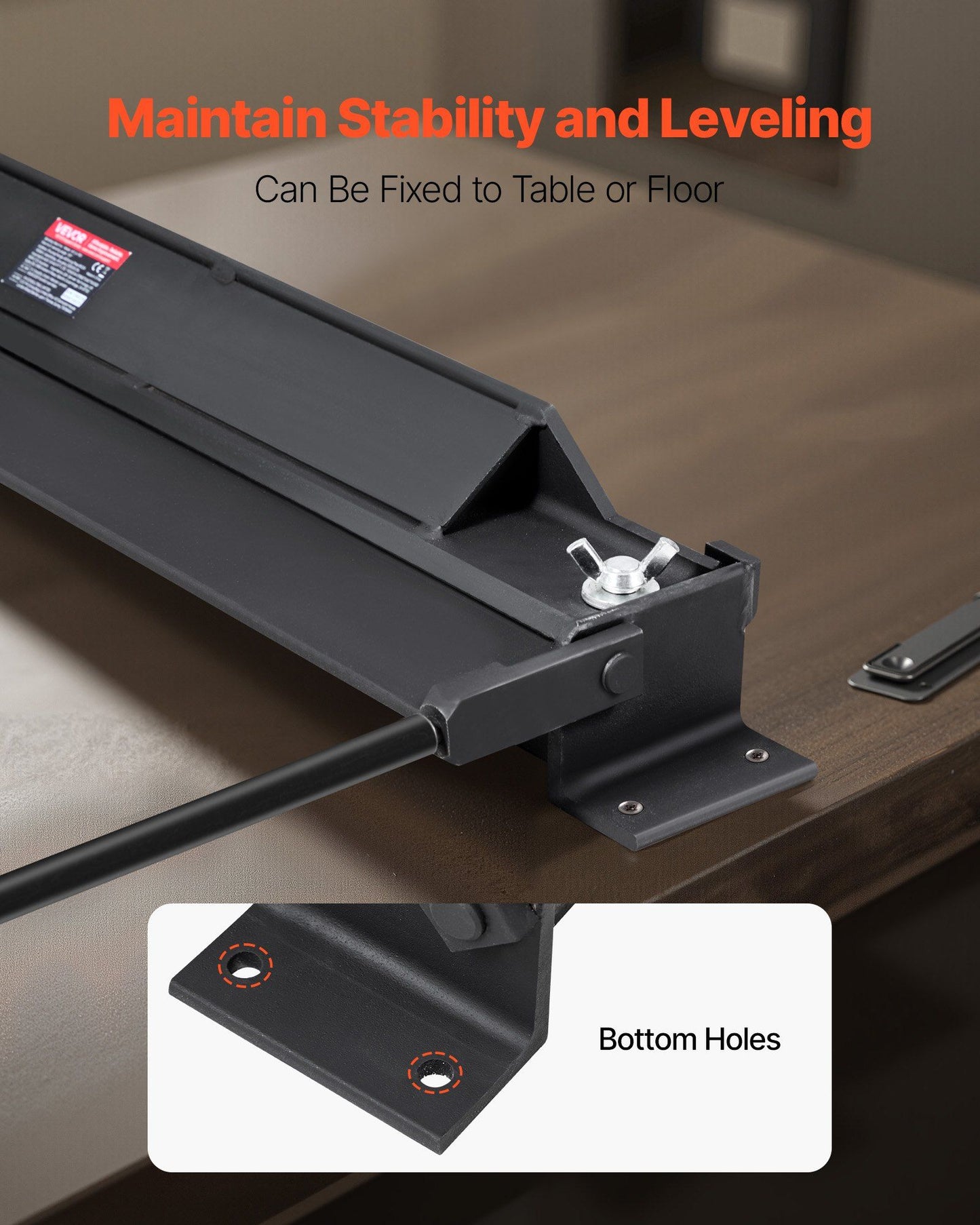 Box and Pan Brake, 762 mm Sheet Metal Bending Brake, 18-Gauge Capacity, 0-135 Degree Adjustable, Metal Bender V952-YTHWQZDQYTHWGJWT5001V0