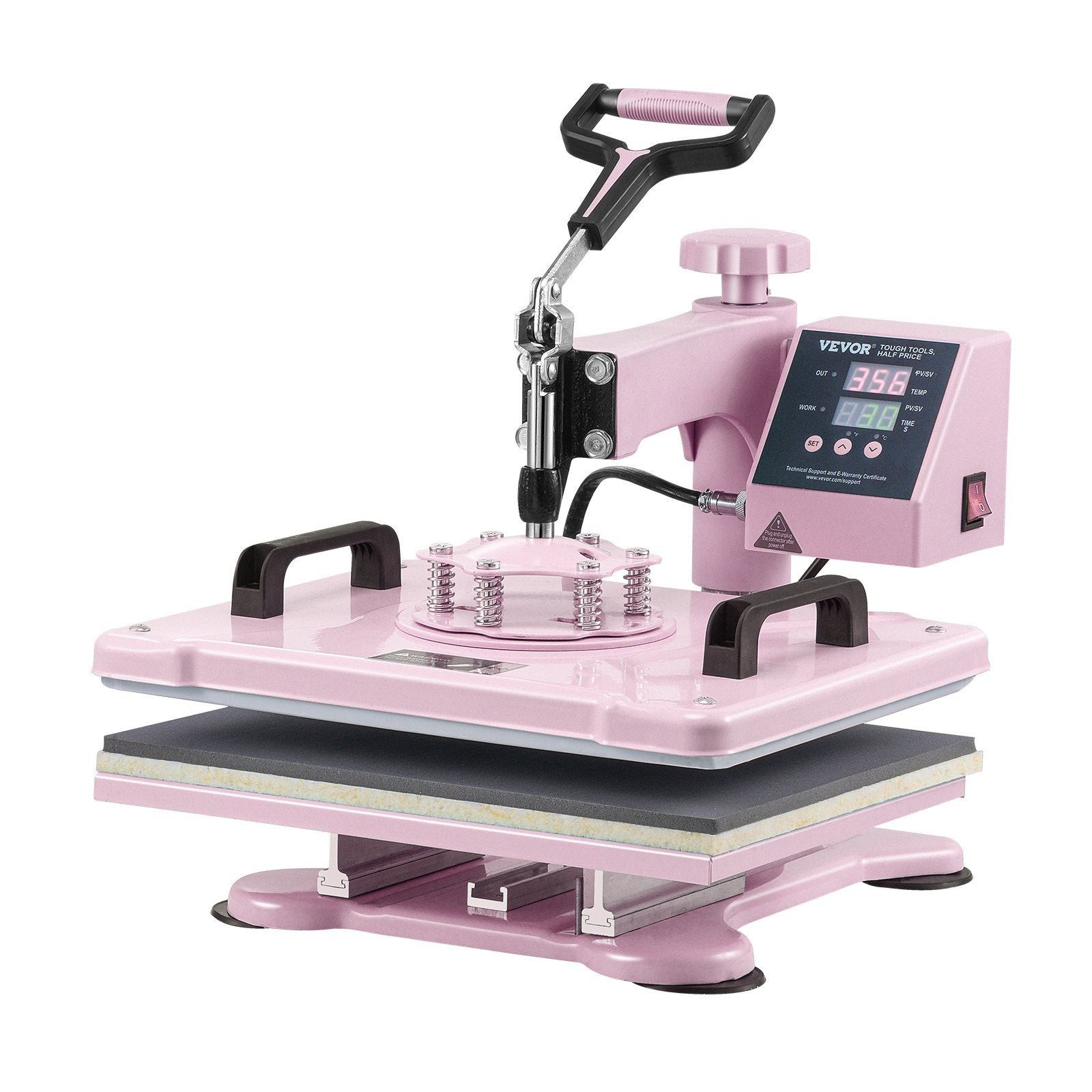 Heat Press Machine 12x15 in 8 in 1 with 30oz Tumbler Press T-Shirts Pink V952-YTS30OZ1215817JC4V3