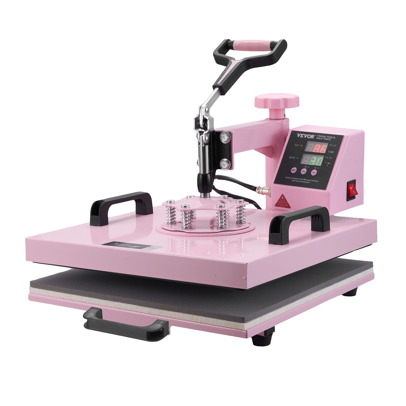 Heat Press Machine, 15 x 15 inch, 5 in 1 Heat Transfer Machine with 30 oz Tumbler Press, 360 degrees Swing V952-YTS30OZ151551FRX6V3