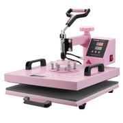 Heat Press Machine, 15 x 15 inch, 5 in 1 Heat Transfer Machine with 30 oz Tumbler Press, 360 degrees Swing V952-YTS30OZ151551FRX6V3