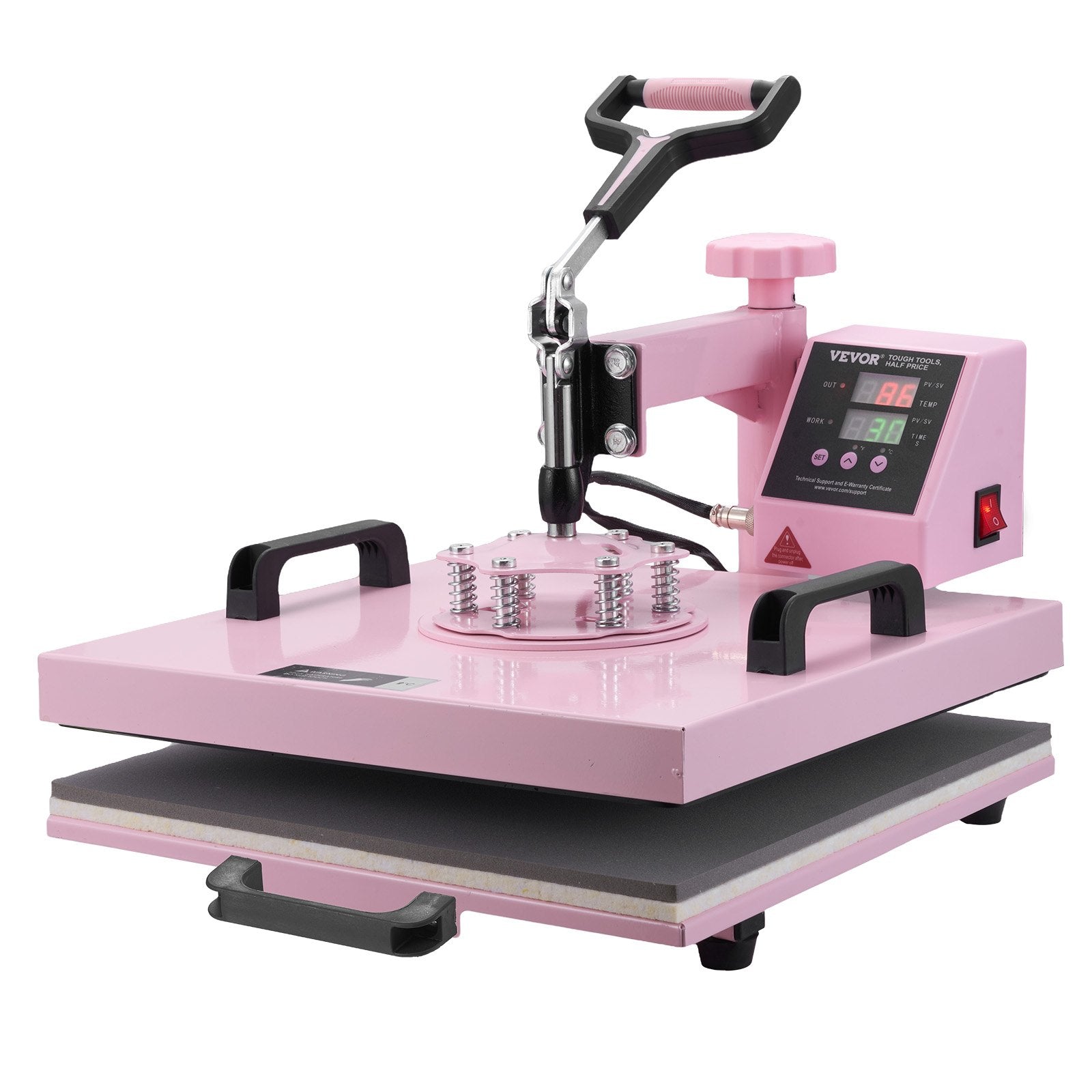 Heat Press Machine, 15 x 15 inch, 5 in 1 Heat Transfer Machine with 30 oz Tumbler Press, 360 degrees Swing V952-YTS30OZ151551FRX6V3