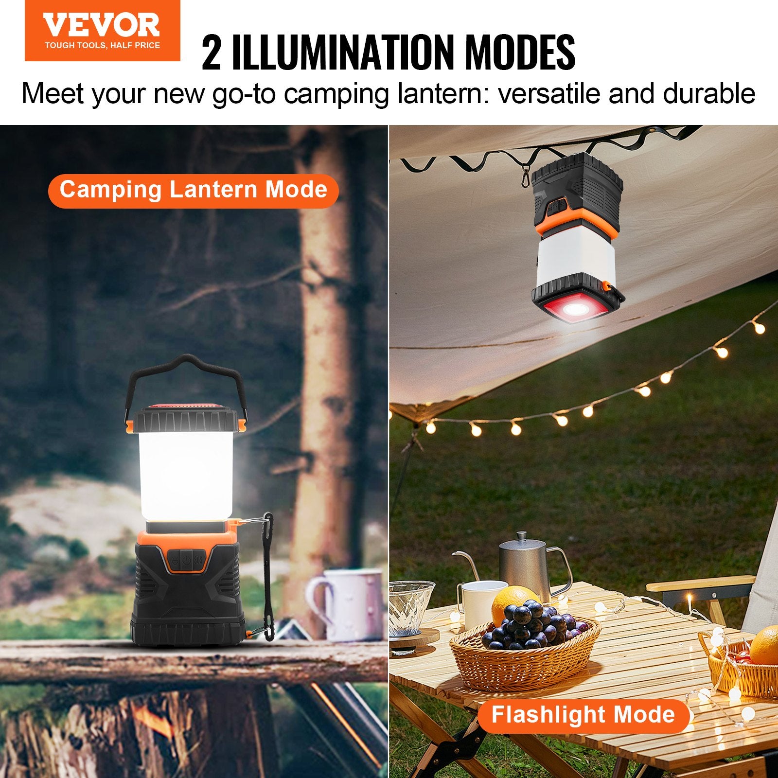 LED Camping Lantern Battery Powered All-in-one for Exceptional Experience V952-YTSBXLEDYYDG7WXS7V9