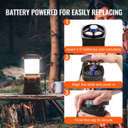 LED Camping Lantern Battery Powered All-in-one for Exceptional Experience V952-YTSBXLEDYYDG7WXS7V9