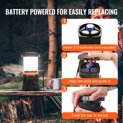 LED Camping Lantern Battery Powered All-in-one for Exceptional Experience V952-YTSBXLEDYYDG7WXS7V9