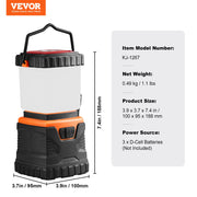 LED Camping Lantern Battery Powered All-in-one for Exceptional Experience V952-YTSBXLEDYYDG7WXS7V9