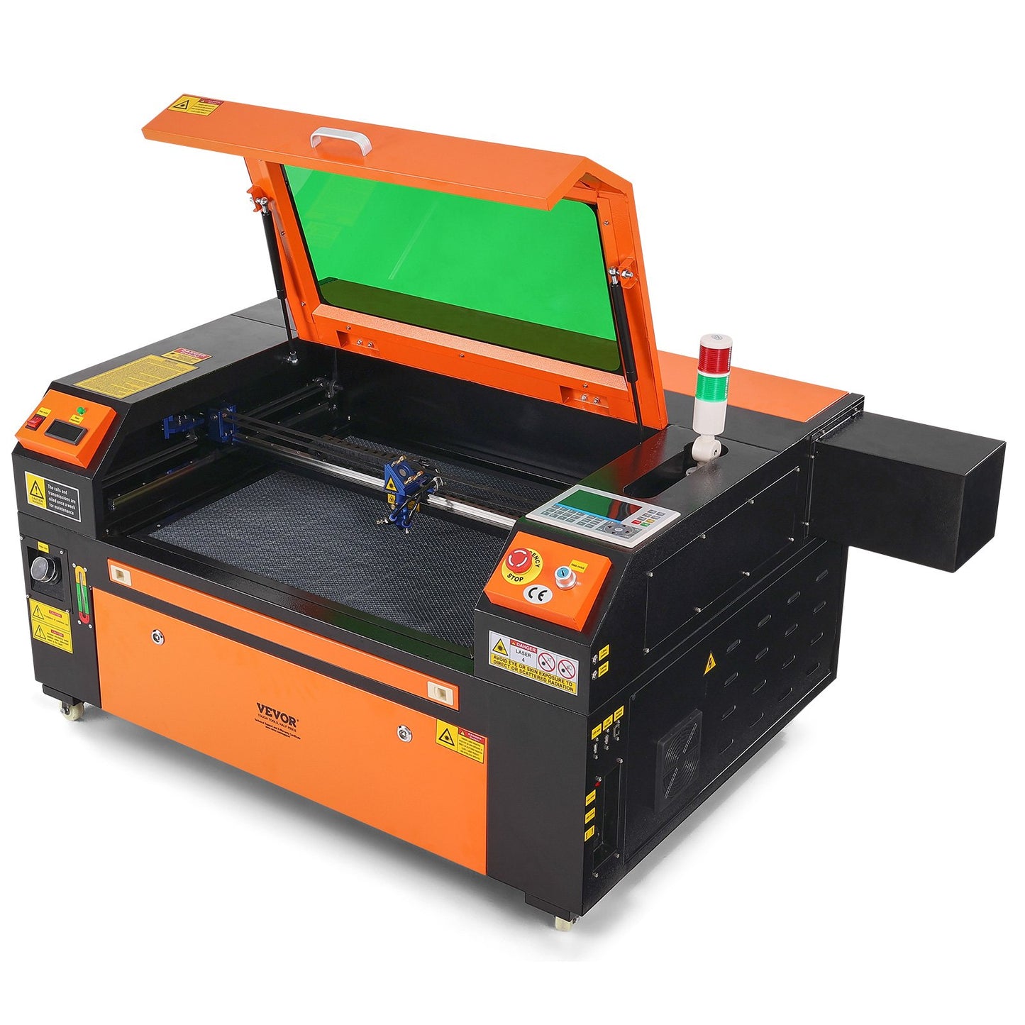 80W CO2 Laser Engraver, 500 x 700 mm, 19.7 IPS Laser Cutter Machine with 2-Way Pass Air Assist, Compatible V952-YTSDKJACCO270S9X2V3