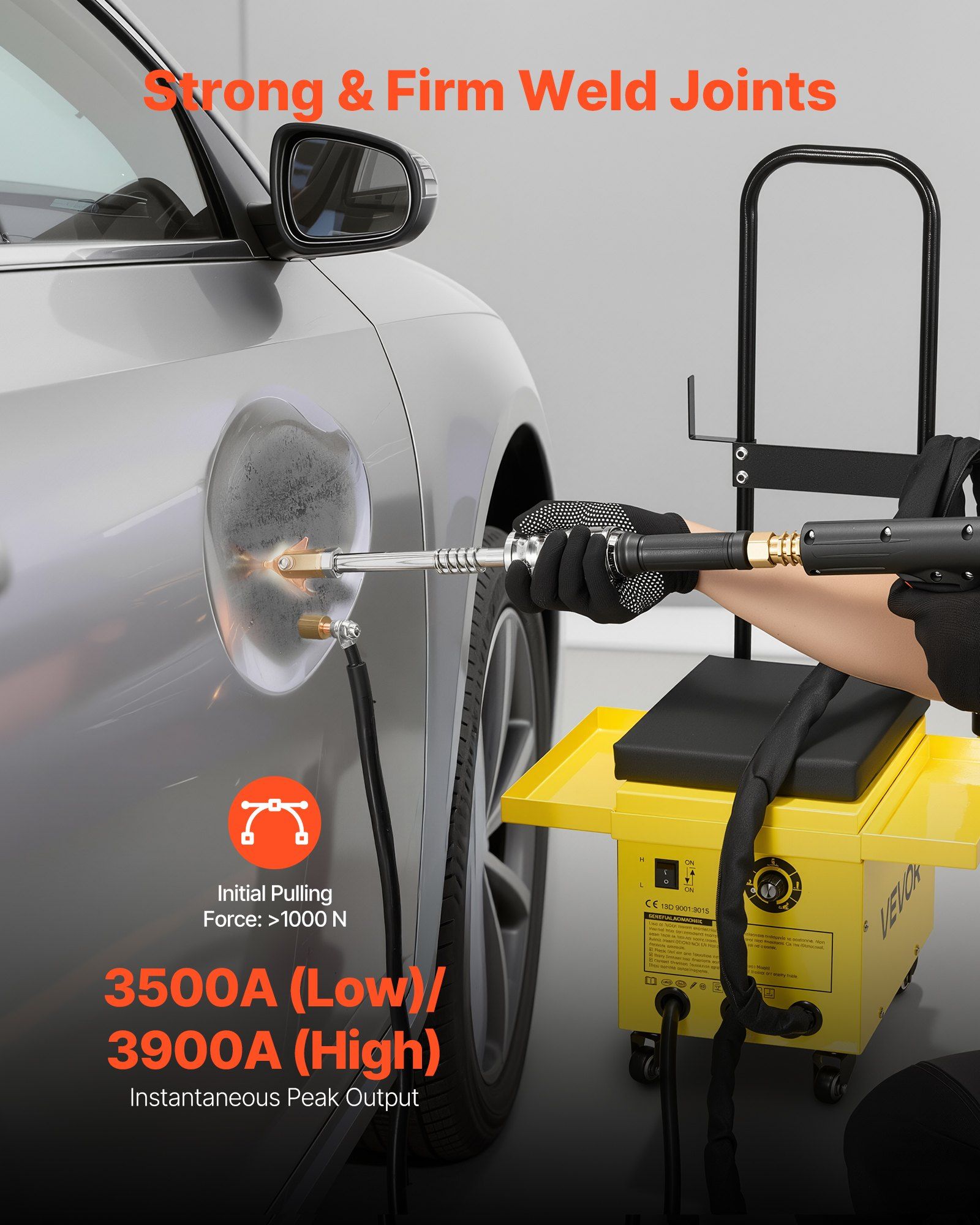 4.5KW Professional Stud Welder Dent Repair Kit with 2 Welding Guns & 6 Modes, All in One Dent Repair V952-YTSDLLZHJYTSGHELF001V3