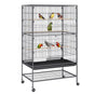 52 inch Standing Large Bird Cage, Carbon Steel Flight Bird Cage for Parakeets, Cockatiels, Parrots, Macaw V952-YTSNL312052IBWVKVV0