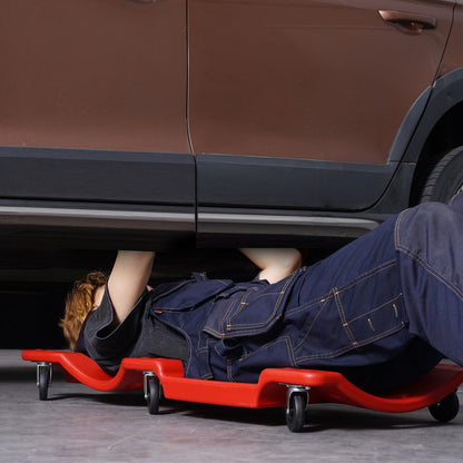 Mechanic Plastic Creeper, 914 mm, 158.8 kg Capacity Automotive Rolling Garage Creeper with Molded Ergonomic V952-YTSXCTB400BHNSQTCV0