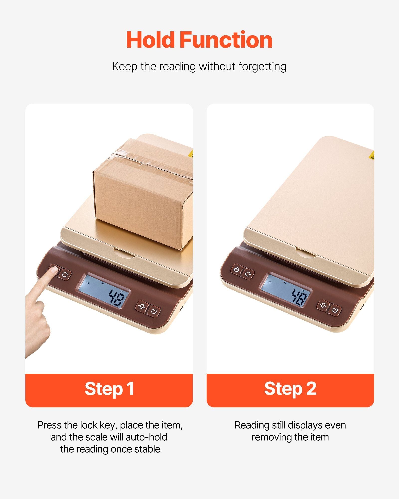 Digital Shipping Postal Scale, 2 g High Accuracy, 40 kg Postal Scale with Hold/Tare/Auto-off Function, Flip V952-YTTC30KG2G00BWNEE001V9