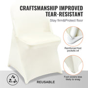 Stretch Spandex Folding Chair Covers, Universal Fitted Chair Cover, Removable Washable Protective Slipcovers, V952-YTXYB30PCSDKN2AUVV0