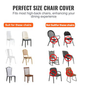Stretch Spandex Folding Chair Covers, Universal Fitted Chair Cover, Removable Washable Protective Slipcovers, V952-YTXYB30PCSZKZ8I58V0