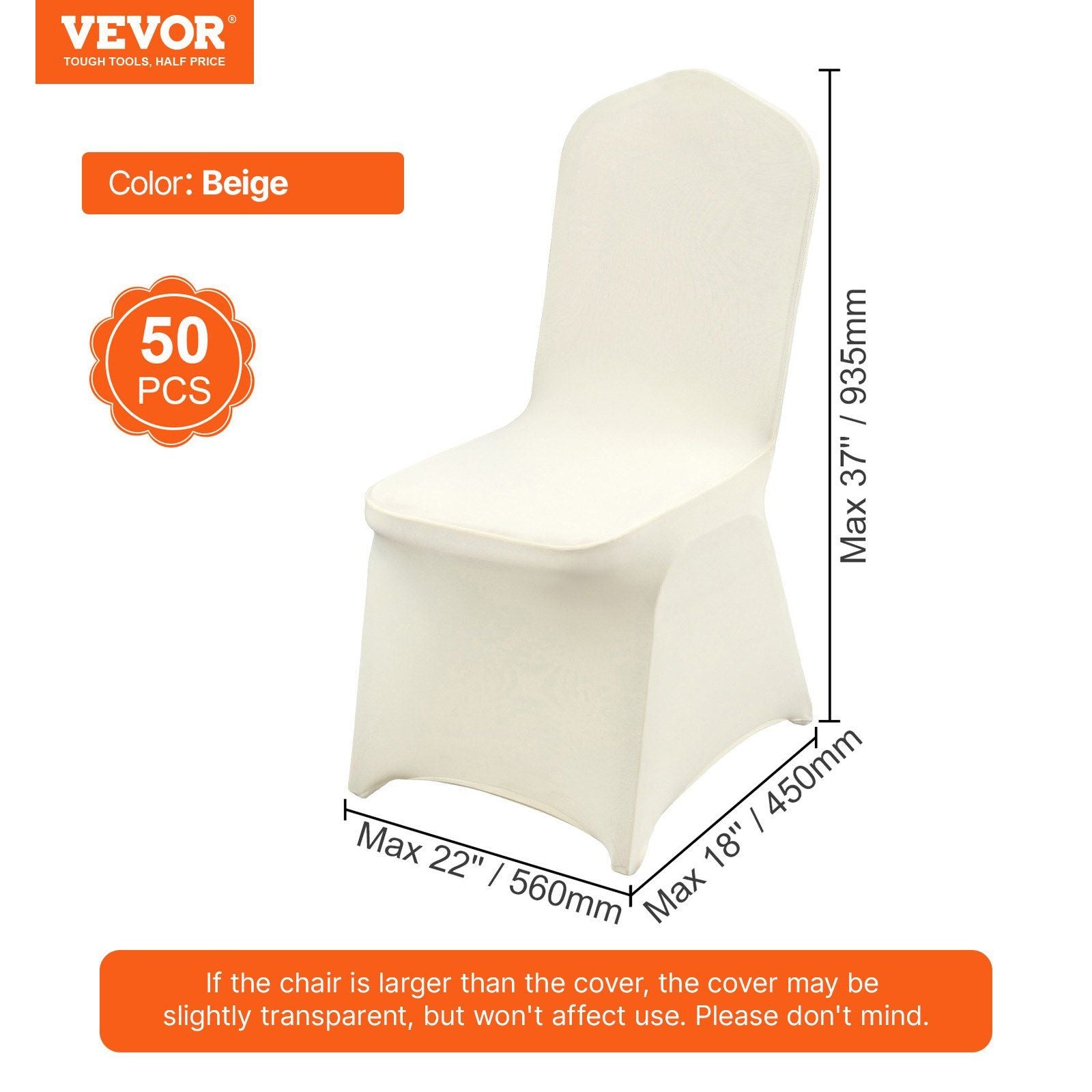 Stretch Spandex Folding Chair Covers, Universal Fitted Chair Cover, Removable Washable Protective Slipcovers, V952-YTXYB50PCSZKOES30V0