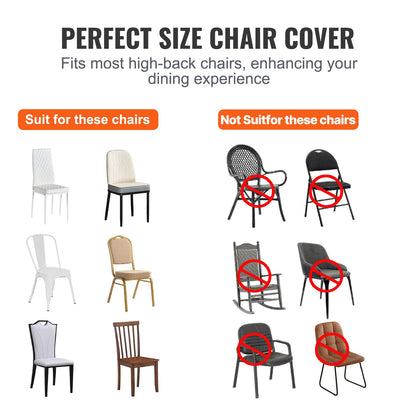Stretch Spandex Folding Chair Covers, Universal Fitted Chair Cover, Removable Washable Protective Slipcovers, V952-YTZKQB30PCSBP21NJV0