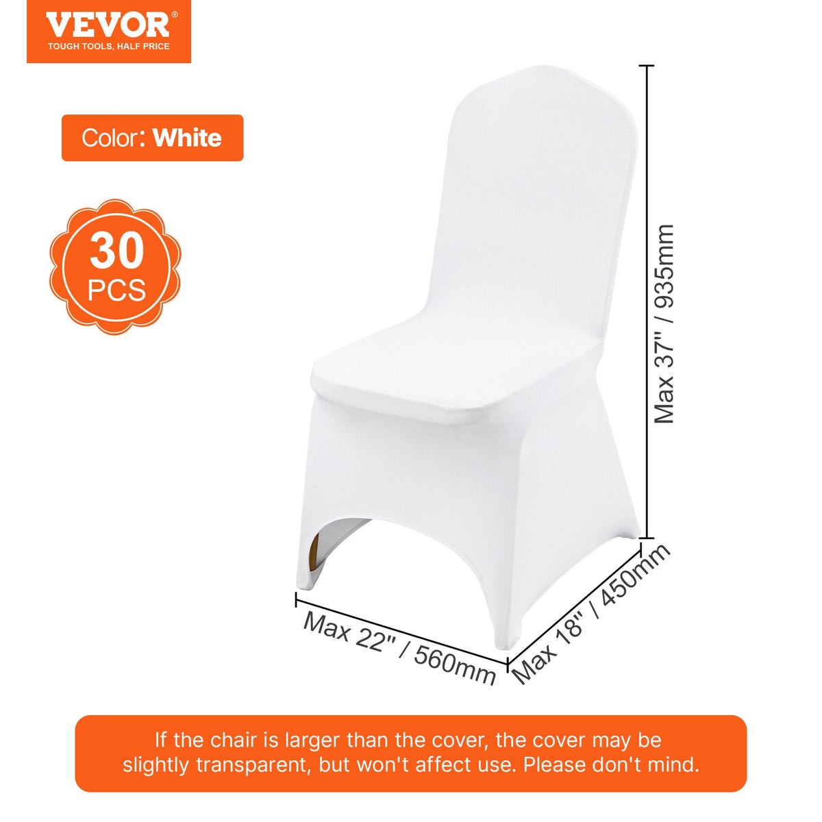 Stretch Spandex Folding Chair Covers, Universal Fitted Chair Cover, Removable Washable Protective Slipcovers, V952-YTZKQB30PCSBP21NJV0