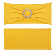 Stretch Spandex Chair Sashes, Chair Slipcover and Stretch Chair Sash with Round Buckle, Elastic Chair Bands, V952-YTZSDJS100PCAUCQ3V0