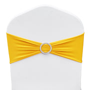 Stretch Spandex Chair Sashes, Chair Slipcover and Stretch Chair Sash with Round Buckle, Elastic Chair Bands, V952-YTZSDJS100PCAUCQ3V0