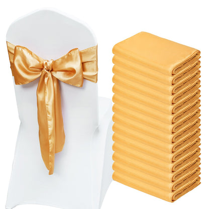 Stretch Spandex Chair Sashes Bows, Chair Slipcover and Stretch Chair Sash, Elastic Chair Bands, Fitting V952-YTZSDJS50PCS79W25V0
