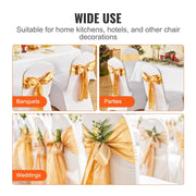 Stretch Spandex Chair Sashes Bows, Chair Slipcover and Stretch Chair Sash, Elastic Chair Bands, Fitting V952-YTZSDJS50PCS79W25V0