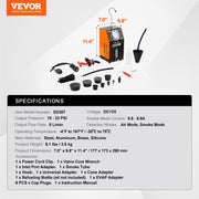 Automotive Smoke Machine Leak Detector, EVAP Vacuum Fuel Leak Tester with Built-in Air Pump, Pressure Gauge & V952-YWCLYLSDQBDLBUG6MV9
