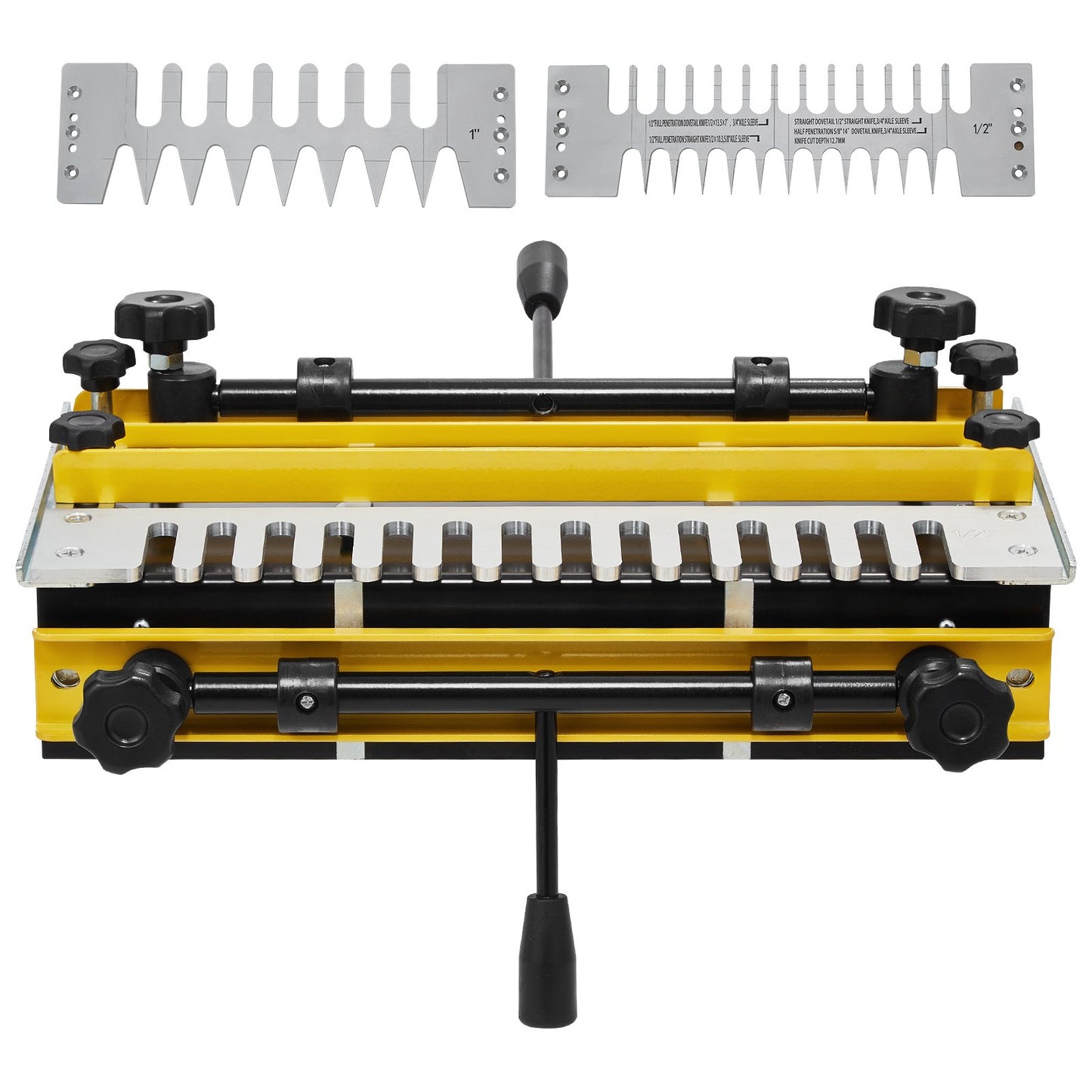 Dovetail Jig, 310 mm Width, Dove Tailing Router Jigs with 4 Router Bits & 6 Templates, Precise Alignment Dove V952-YWJJ12INCHDSUNWMXV0
