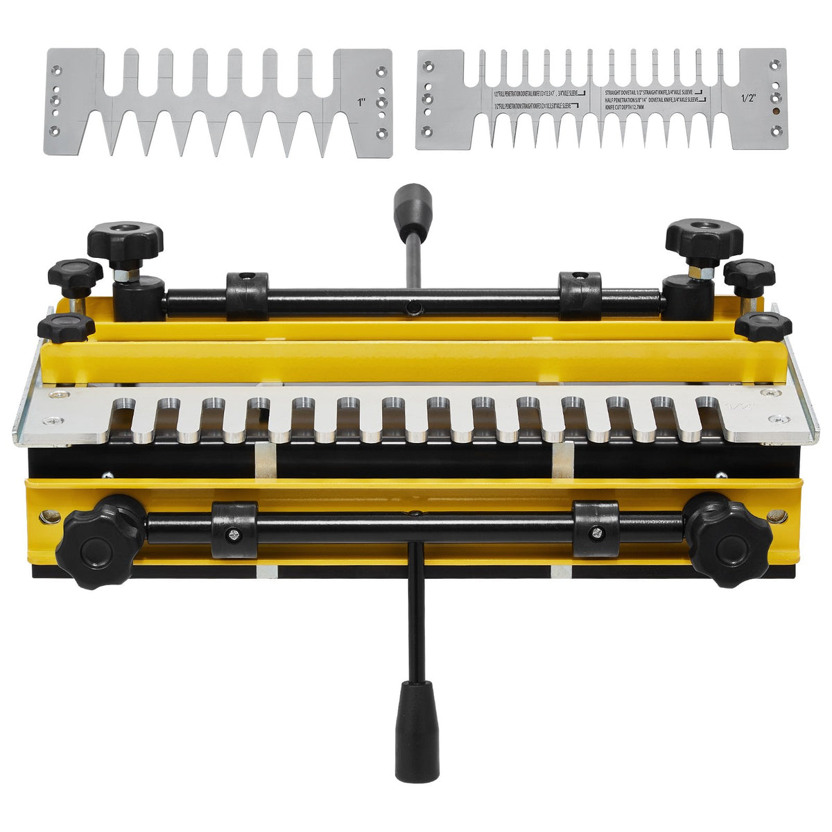 Dovetail Jig, 310 mm Width, Dove Tailing Router Jigs with 4 Router Bits & 6 Templates, Precise Alignment Dove V952-YWJJ12INCHDSUNWMXV0