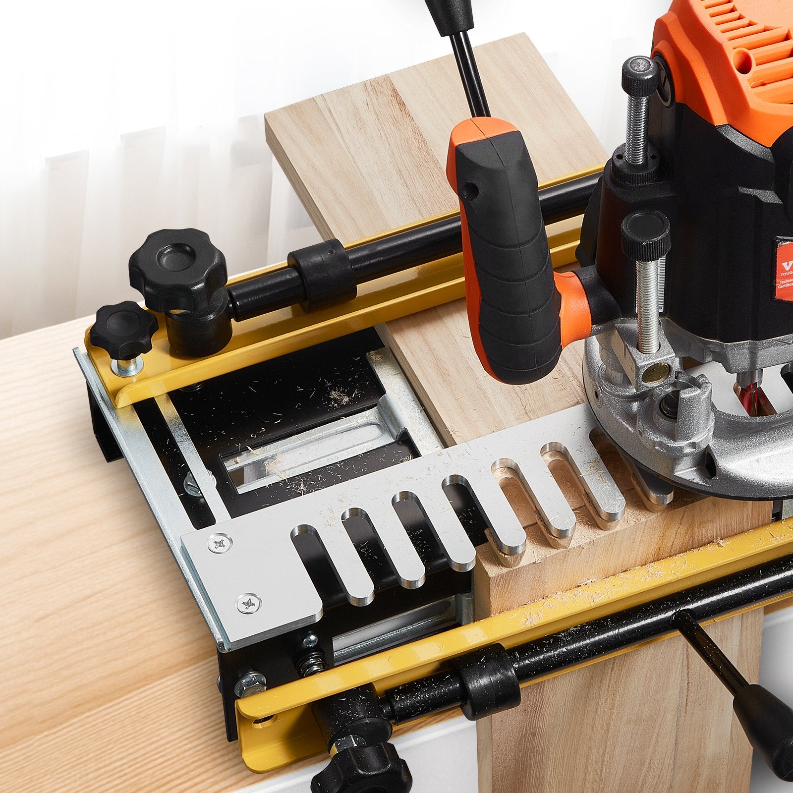 Dovetail Jig, 310 mm Width, Dove Tailing Router Jigs with Router Bit & 1/2" Template, Precise Alignment Dove V952-YWJJ12INCHDYO3F2RV0