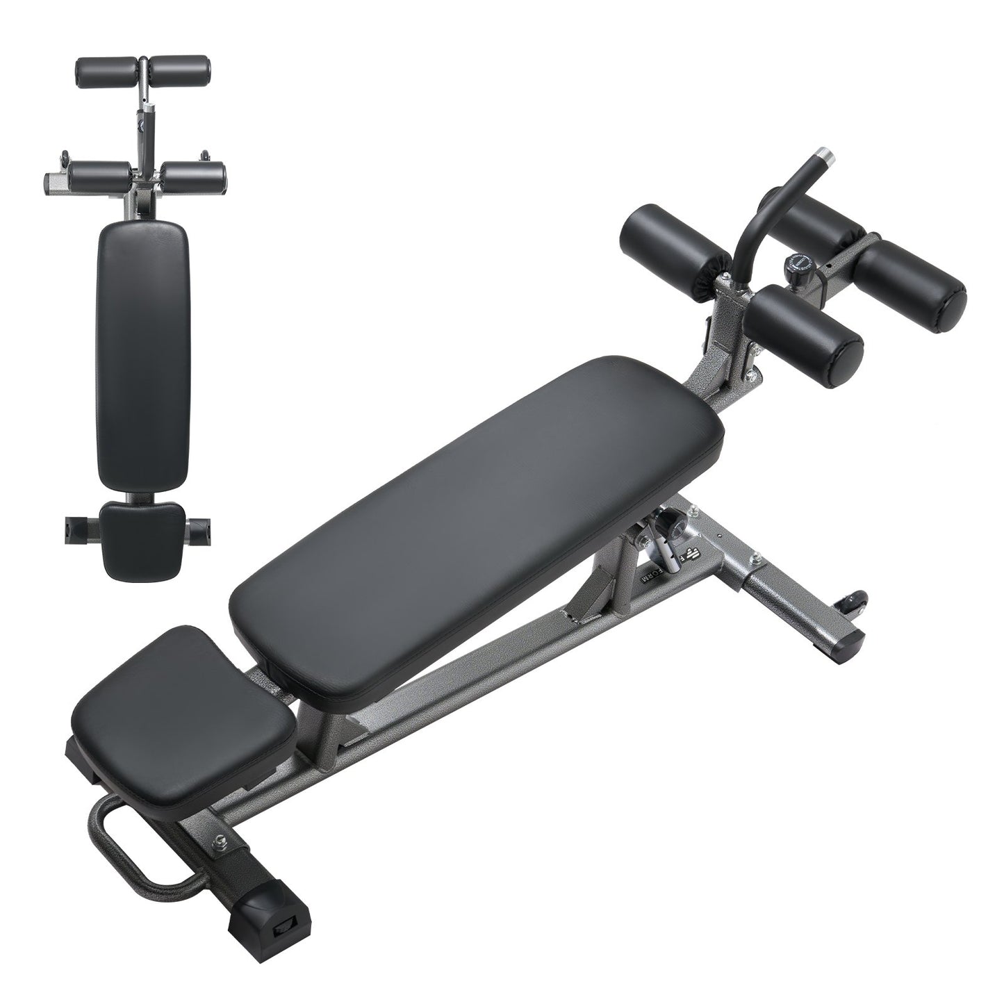 Sit Up Bench, Decline Ab Bench with Reverse Crunch Handle, with 4 Adjustable Height Settings, Heavy Duty V952-YWZBDK000000MLS8E001V0