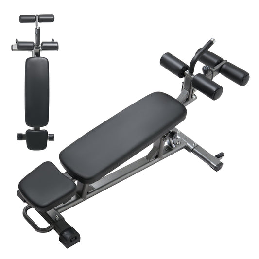 Sit Up Bench, Decline Ab Bench with Reverse Crunch Handle, with 4 Adjustable Height Settings, Heavy Duty V952-YWZBDK000000MLS8E001V0
