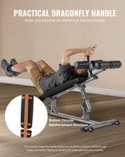 Sit Up Bench, Decline Ab Bench with Reverse Crunch Handle, with 4 Adjustable Height Settings, Heavy Duty V952-YWZBDK000000MLS8E001V0