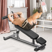 Sit Up Bench, Decline Ab Bench with Reverse Crunch Handle, with 4 Adjustable Height Settings, Heavy Duty V952-YWZBDK000000MLS8E001V0