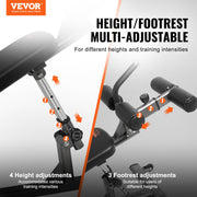 Weight Bench Adjustable Situp Incline Bench for Home Gym Strength Training V952-YWZBSJGNK000DS9Y2V0