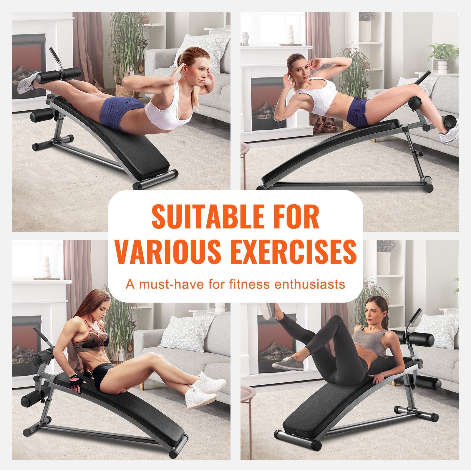 Weight Bench Adjustable Situp Incline Bench for Home Gym Strength Training V952-YWZBZHGNK000KCXUVV0