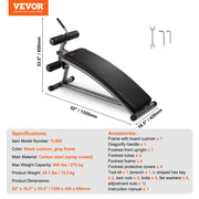 Weight Bench Adjustable Situp Incline Bench for Home Gym Strength Training V952-YWZBZHGNK000KCXUVV0
